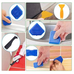 Stainless Steel head 3 in 1 Caulking Tools Sealant Caulk Nozzle Applicator 26PCS