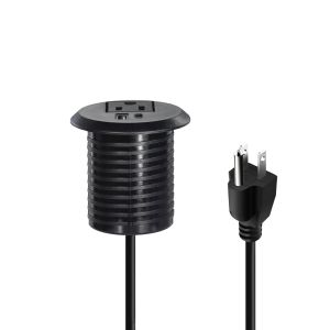 Cheap 50mm Round Electrical Plugs &amp; us Sockets Standard Outlets with USB Charging Type-C Port for sale