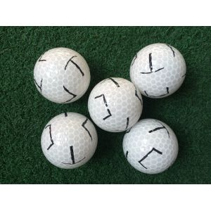 Cheap transparent golf ball with pattern for sale