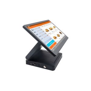 15.6 Inch POS Machine With External Thermal Printer And Dual Screens For Coffee