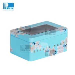 Custom Printing Metal Box Candy Coffee Tea Gift Tin Can Square Tins Case With