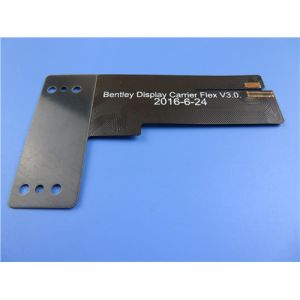 Flexible Printed Circuit (FPC) Built on 1oz Polyimide With Black Coverlay for