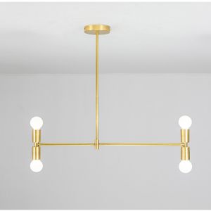 Postmodern chandelier Black Gold Adjustable whirling Indoor lounge room Atomium