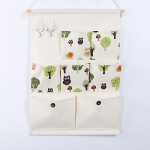 hanging storage bag pockets organizer door wall chest holder customized hedgehog