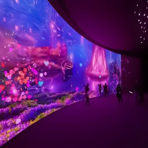 Interior 3D Immersive Projector Interactive Wall Projection System For