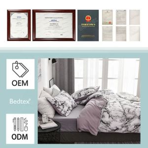 Luxury Hotel Fitted Cotton Bed Sheet Bedding Set in AU/EU/US and Customized