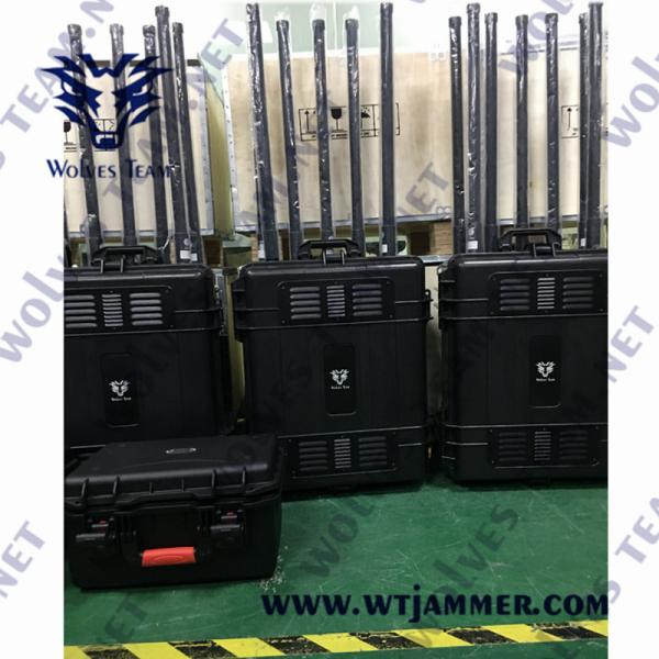 8 Antennas Bomb Signal Jammer 300 Watts VHF UHF For VIP Security