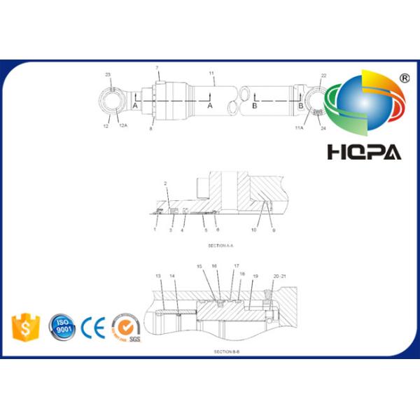 456-0200 4560200 Boom Cylinder Seal Kit Used For CAT Excavator