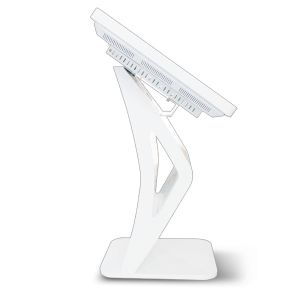 43 Inch Interactive Multimedia Free Standing Kiosk Tempered Glass Material