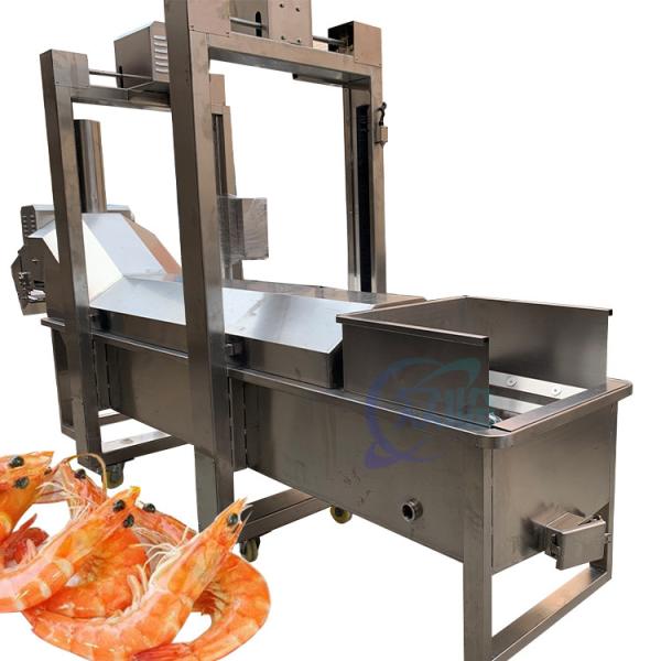 Sushi stainless steel cleaning machine customized shrimp boiling machine belt