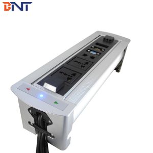 China General popular revotable motorized overturn modular table power socket on sale