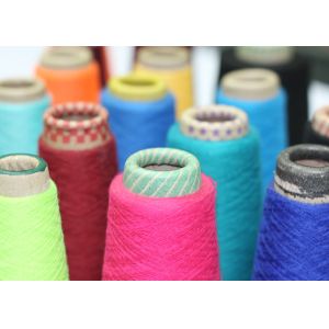 Colourful Sewing Thread Yarn , Single / Double Plys Polyester Staple Yarn