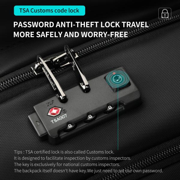 T-B3105 4A Expandable Men Outdoor Business Travel Backpacks Carry On With Usb Anti Theft