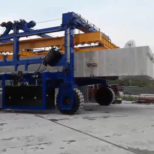 7km/H 3km/H Electric Straddle Carrier Crane 50T Environment Friendly No Smoking