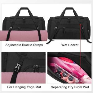 Large Weekender Overnight Waterpproof High Quality Duffle Gym Sport Toiletry