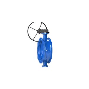 Ductile Iron Dovetail Design Double Eccentric Butterfly Valve For Water Systems