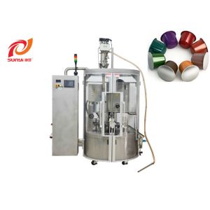 Fully Automatic Aluminum Foil Nespresso Coffee Capsule Filling Sealing Machine