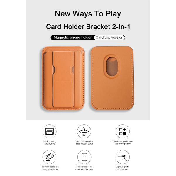 Slim Magsafe Wallet Durable iPhone Leather Wallets Eco Friendly