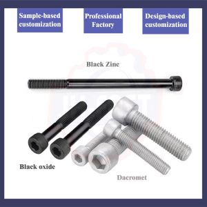 Steel Hex Socket Head Allen Bolt M8 x 45 DIN 912 10.9/12.9 Grade for General