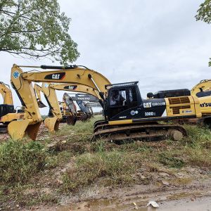 330D Used Caterpillar Excavators Heavy Equipment Original Components 1.4m3