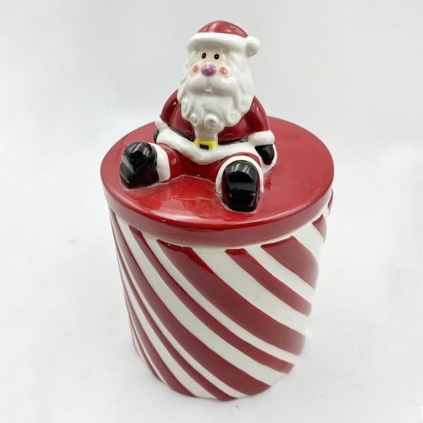 Quality Custom Size Red And White Colors Ceramic Cups With Handle Coffee Mug For Christmas Gift wholesale
