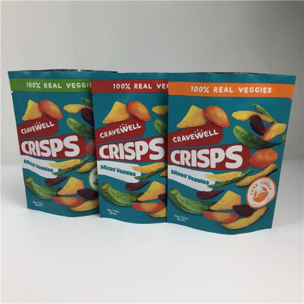 Custom Order Accepted Snack Chips Bag Packaging with Resealable and Screen