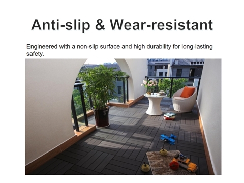 WPC Interlocking Decking Tiles No Tools Required DIY Installation