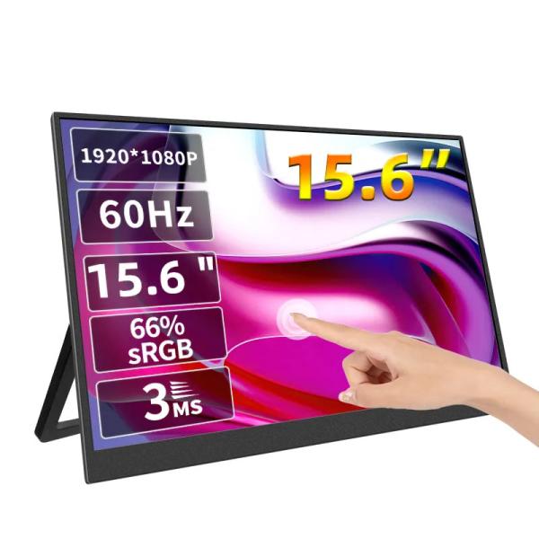 OEM/ODM 15.6 Inch IPS 1080P 60Hz Gaming Type-C HDR Portable Monitor Screen Extender for Laptop Mobile