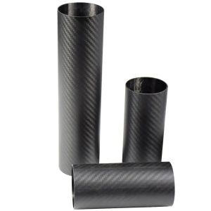 Cheap 3K Plain / Twill Carbon Fiber Tube for Strength and Light Weight for sale