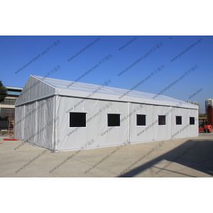 Cheap Silver Gray Military Army Tent , PVC Canvas Army Tent For Military Outside Event for sale