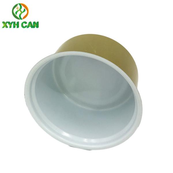 2 Pieces Gold Aluminium Pot Food Tin Cans For Seafood Beef Sardines Cooked