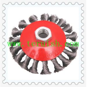 Twist Knotted Screw & Plate Wire Wheel Brushes TRT05