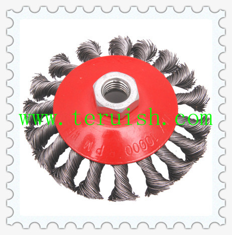 Quality Twist Knotted Screw & Plate Wire Wheel Brushes TRT05 wholesale