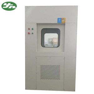 Powder Coating Steel Air Shower Pass Box , Dynamic Passbox With Elevator Door