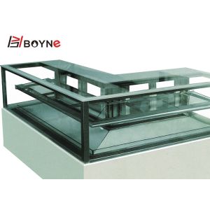 L Type Two Layers Corner Display Freezer Can Custom -Made The Size