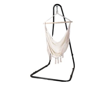Portable Hammock Swing Chair Stand Versatile with Rust Resistant Hardware