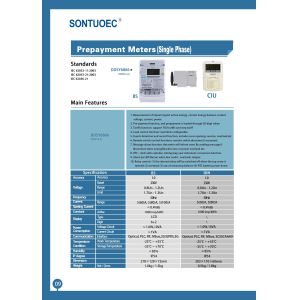 RTC Load Control Prepaid Electricity Meter IP54 Energy Measurement