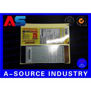 Anti counterfeit Supplement Adhesive Medicine Label Methylorene 25 Labels Two