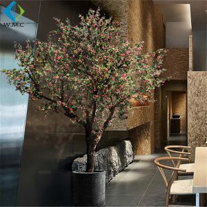 Special Style Artificial Tree Plant , Begonia Flower Tree 5-10 Years Life Time