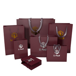 Luxury Custom Printed Paper Bags For Wine Retail Shopping