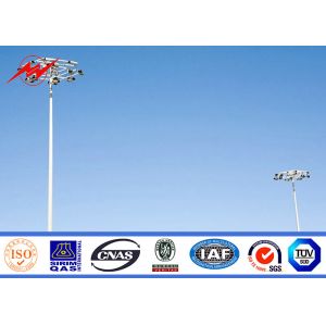 35m conical high mast pole for sports center light with lifting system