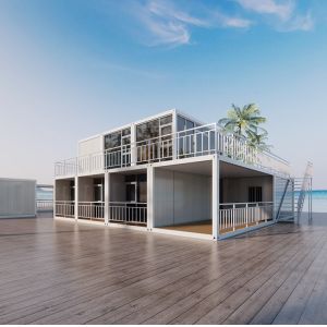 One Bedroom Metal Frame Steel Structure Modular Knock Down Mobile Tiny Homes