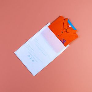 High Texture Semi Transparent Waxed Paper Bag 100% Biodegradable For Eco