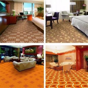 4m Star Hotel Nylon Polyester Carpet Pastel Color Printed Feature
