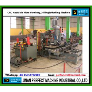 Cheap CNC Hydraulic Plate Punching, Drilling &amp; Marking Machine Factory in China (PPD104) for sale