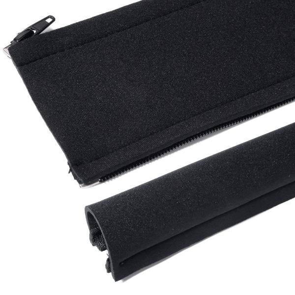 Black 19 - 20 inch Flexible Cable Management Under Table Cable Organizer for TV / Computer