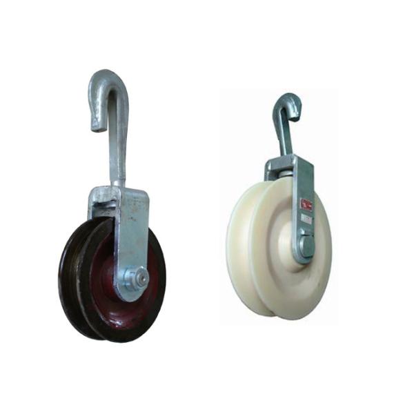 Quality Round Belt Conductor Stringing Blocks Wire Stringing Blocks Dia 150 / 265mm wholesale