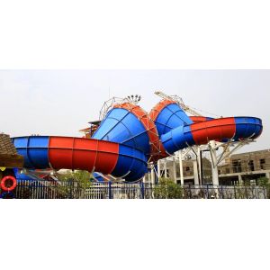 Customized Carbon Steel Structure Water Slides for Adventure Water Park