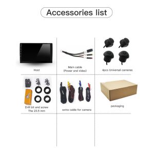 CCD Sensors Mini Hd Wifi Rear View Camera HD 720p Dash Cam System DC12V