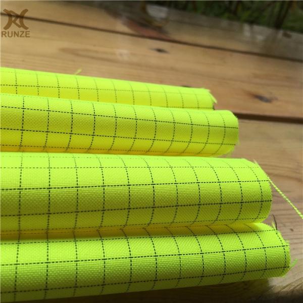 300D Polyester Woven Plain Check Anti-Static Oxford Fabric For Medical Cleanness Clothing